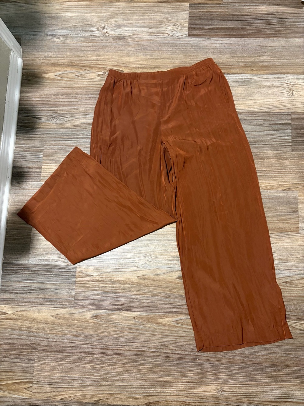 a new day Wide‑Leg Pants — Rust Orange